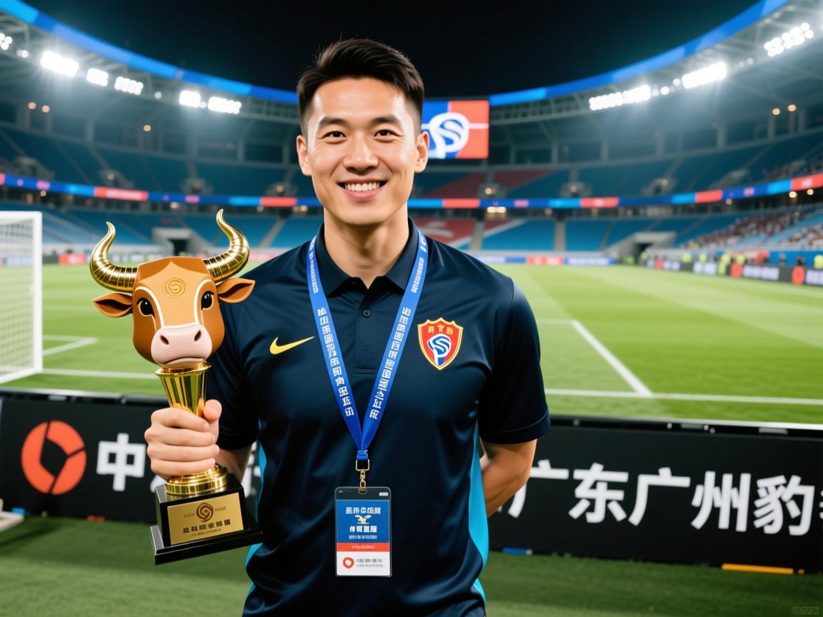 曾帮助青岛海牛夺冠的前国脚肖智，出任广东广州豹领队的简单介绍  第1张